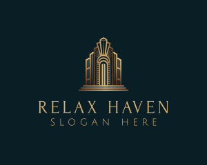 Architecture Art Deco Building logo design