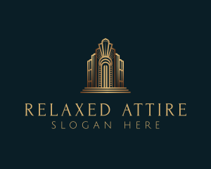 Architecture Art Deco Building logo design