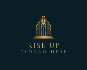 Architecture Art Deco Building logo design