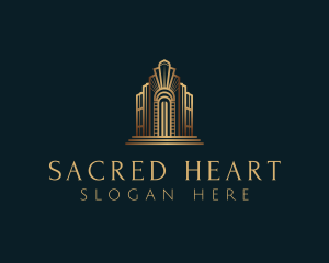 Architecture Art Deco Building logo design