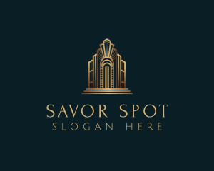 Architecture Art Deco Building logo design