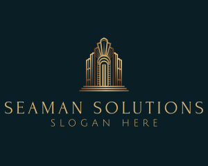 Architecture Art Deco Building logo design