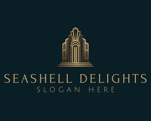 Architecture Art Deco Building logo design