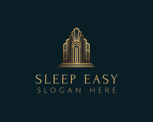 Architecture Art Deco Building logo design