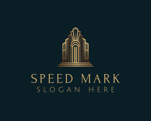 Architecture Art Deco Building logo design