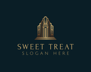 Architecture Art Deco Building logo design