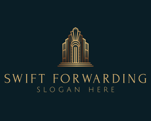 Architecture Art Deco Building logo design