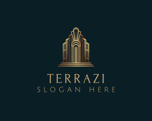 Architecture Art Deco Building logo design