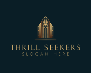 Architecture Art Deco Building logo design