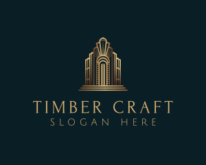 Architecture Art Deco Building logo design