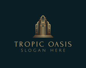 Architecture Art Deco Building logo design