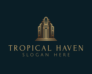 Architecture Art Deco Building logo design