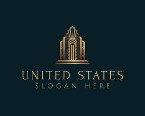 Architecture Art Deco Building logo design