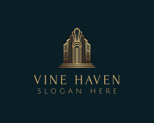 Architecture Art Deco Building logo design