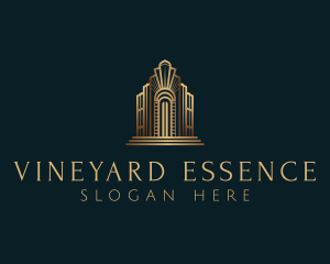 Architecture Art Deco Building logo design