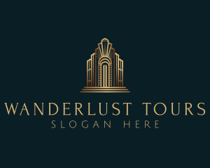 Architecture Art Deco Building logo design