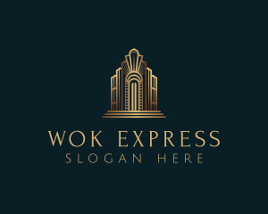 Architecture Art Deco Building logo design