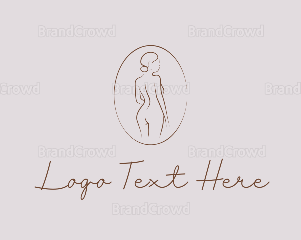 Female Body Emblem Logo