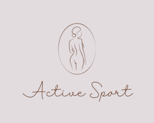 Body Wash - Female Body Emblem logo design