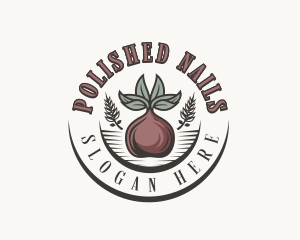 Organic Vegan Onion Logo