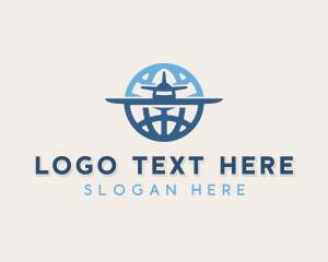 Shipping - Global Logistics Aircraft logo design