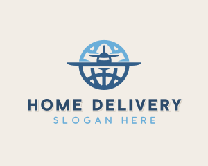 Global Logistics Aircraft logo design