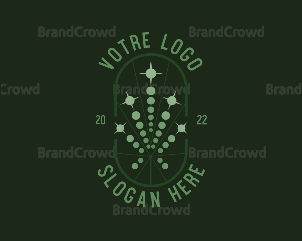 Cannabis Weed Circles Logo