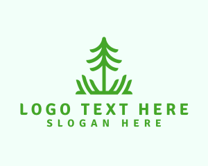 Sustainabilty - Pine Tree Nature logo design