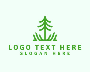 Pine - Pine Tree Nature logo design