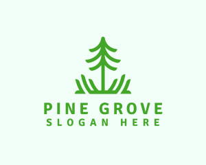 Pine - Pine Tree Nature logo design