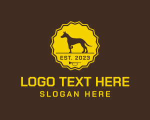 Dog Trainer - Dog Show Badge logo design