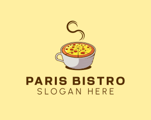 Hot Pizza Mug logo design