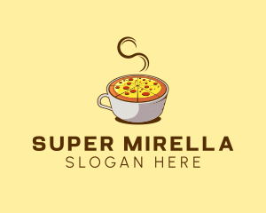 Hot Pizza Mug logo design