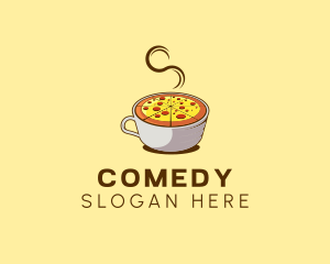 Cafeteria - Hot Pizza Mug logo design