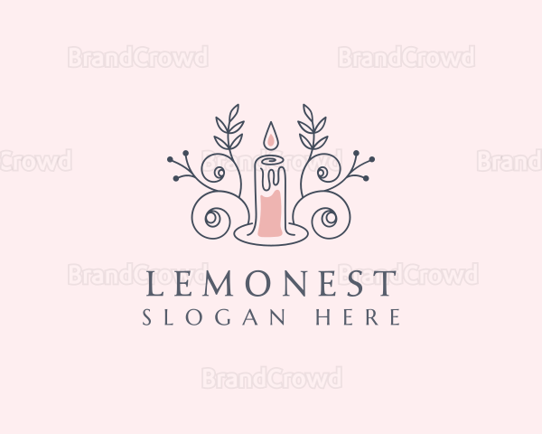 Candle Leaves Aromatherapy Logo