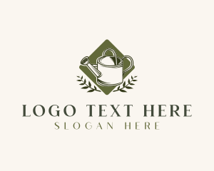 Plant - Garden Watering Can logo design