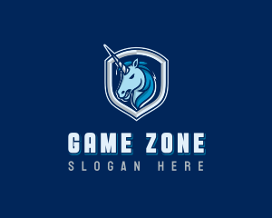 Gaming Mythical Unicorn logo design