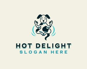 Pet Dog Yoga logo design