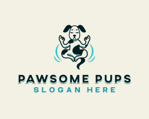 Pet Dog Yoga logo design