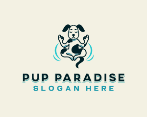 Pet Dog Yoga logo design