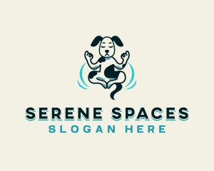 Pet Dog Yoga logo design