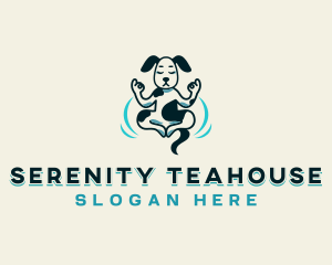 Pet Dog Yoga logo design