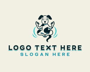 Meditation - Pet Dog Yoga logo design