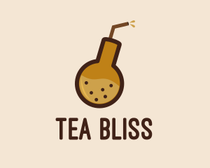 Tea - Milk Tea Bomb logo design