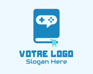 Controller - Video Game Book Guide logo design