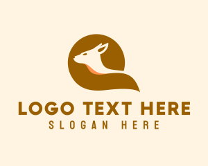 Wildlife Sanctuary - Wild Doe Letter Q logo design