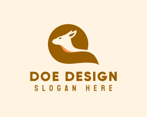 Doe - Wild Doe Letter Q logo design