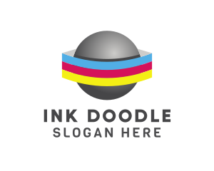 Planet Ink Cartridge  logo design