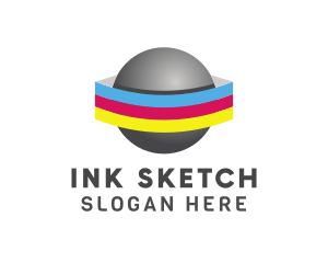 Planet Ink Cartridge  logo design