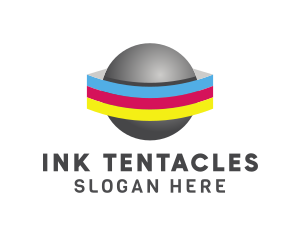 Planet Ink Cartridge  logo design